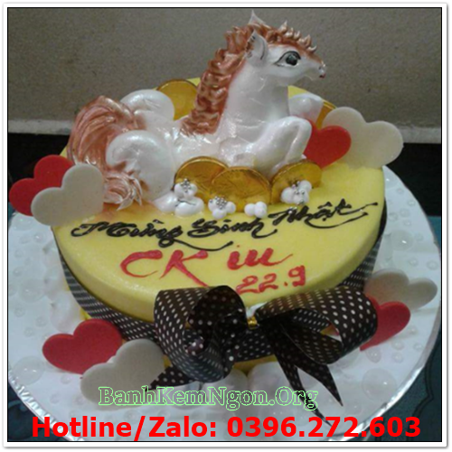 Mẫu bánh sinh nhật con ngựa tuổi ngọ CG723