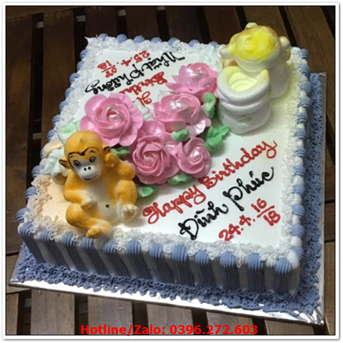 BCN127 Mẫu bánh kem sinh nhật cho nữ