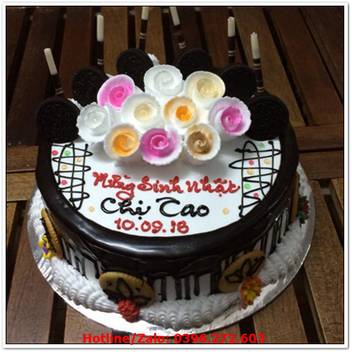 BCN14 Mẫu bánh kem sinh nhật cho nữ