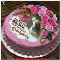 BCN72 Mẫu bánh kem sinh nhật cho nữ