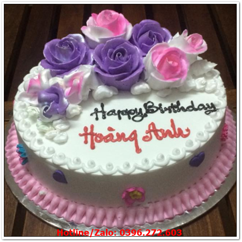BCN90 Mẫu bánh kem sinh nhật cho nữ