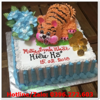 Hình bánh kem sinh nhật con hổ tuổi dần CG151