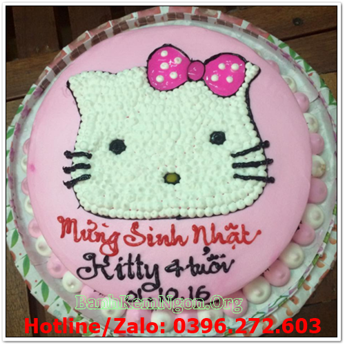 Hình bánh sinh nhật con mèo tuổi mẹo CG275